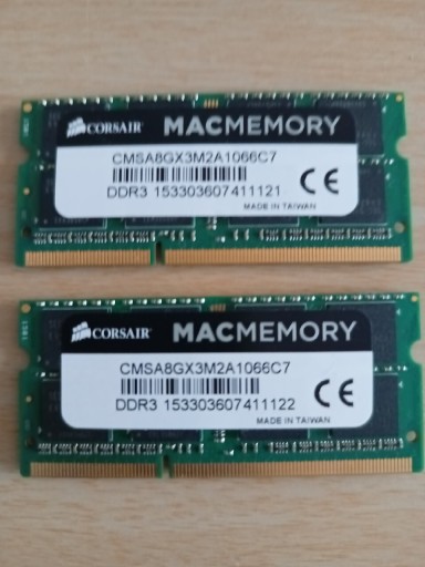 Zdjęcie oferty: Pamięć RAM DDR3 Corsair MACMemory 8 GB