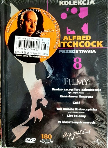 Zdjęcie oferty:  Alfred Hitchcock nr 8, dvd w folii, 180 min 