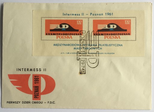 Zdjęcie oferty: FDC 1961 - Fi 1109 (blok 29II) Intermess II