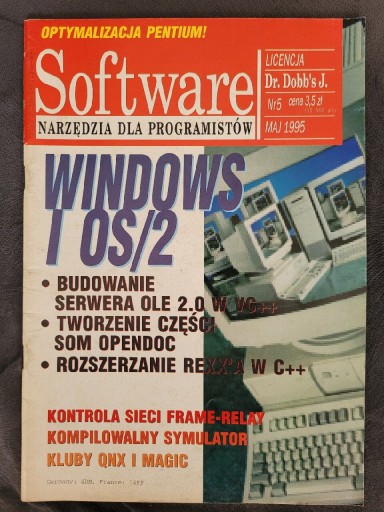 Zdjęcie oferty: Czasopismo Software 5/1995