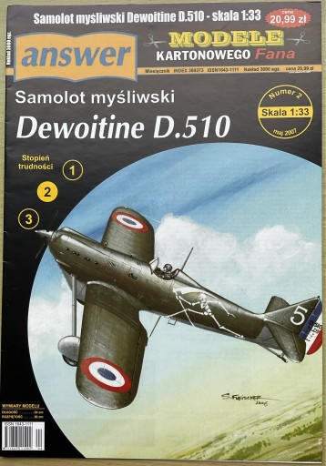 Zdjęcie oferty: Dewoitine D.510 Answer   