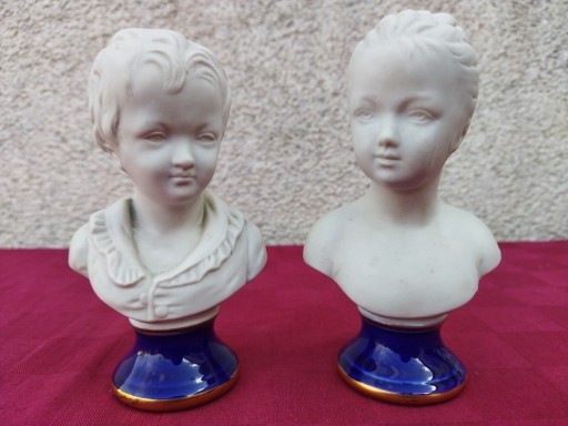 Zdjęcie oferty: Figurki Popiersia dzieci Capodimonte 15cm