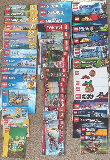 Zdjęcie oferty: LEGO Instrukcje 50 szt Ninjago,creator,city i inne