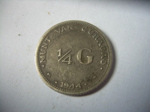 Zdjęcie oferty: Srebro Curacao 1/4 guldena 1944