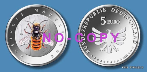 Zdjęcie oferty: 5 Euro Niemcy-2023 r- Pszczoła -kolor -Nowść