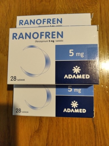 Zdjęcie oferty: 3 op Ranofren 5 mg 28 tabletek