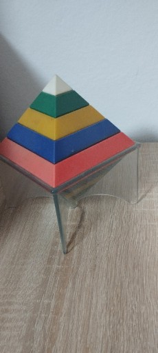 Zdjęcie oferty: Kolorowe klocki piramida 3D układanka 