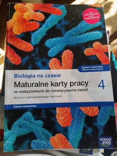 Zdjęcie oferty: Maturalne karty pracy Biologia na czasie