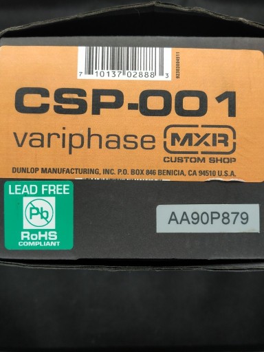 Zdjęcie oferty: MXR CSP-001 Variphase