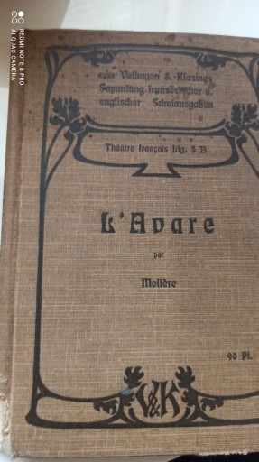 Zdjęcie oferty: Moliere l'avare 1905