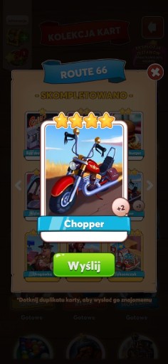 Zdjęcie oferty: CHOPPER COIN MASTER KARTA