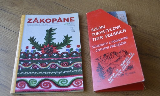 Zdjęcie oferty: Zakopane szlaki turystyczne Tatr Polskich schematy