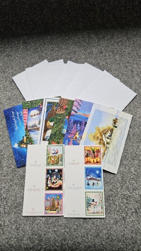 Zdjęcie oferty: Kartki świąteczne i koperty + karteczki prezentowe
