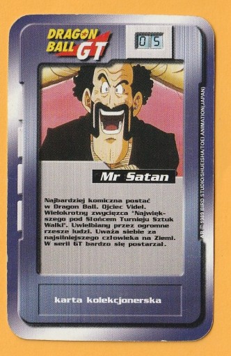 Zdjęcie oferty: KARTA DRAGON BALL GT - CHIO - MR SATAN 5