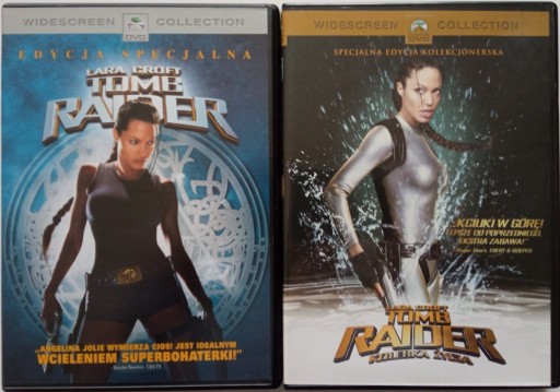 Zdjęcie oferty: Tomb Raider 1&2 2DVD Angelina Jolie, Gerard Butler