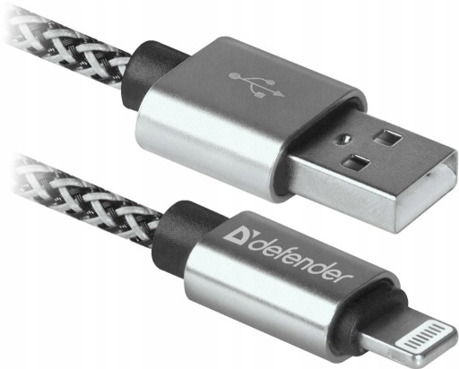 Zdjęcie oferty: Kabel USB 2.0 Defender ACH01-03T PRO 1m 2,1A