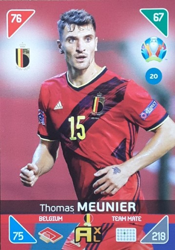 Zdjęcie oferty: Karta Euro 2020 KICK OFF Thomas Meunier (nr. 20)