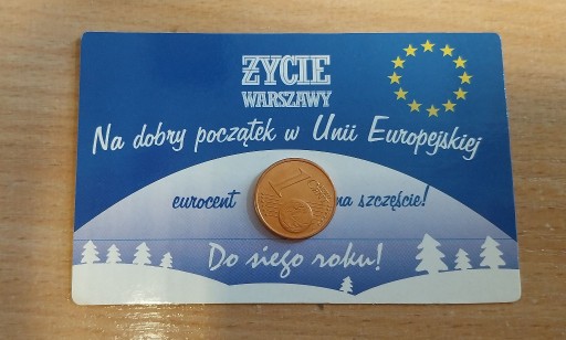 Zdjęcie oferty: Na dobry początek w UE 1 eurocent kalendarz 2004