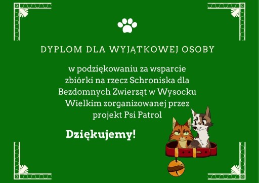 Zdjęcie oferty: Dyplom dla wyjątkowej osoby