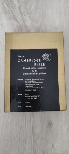 Zdjęcie oferty: Biblia "Holy Bible red letter edition" pozłacana