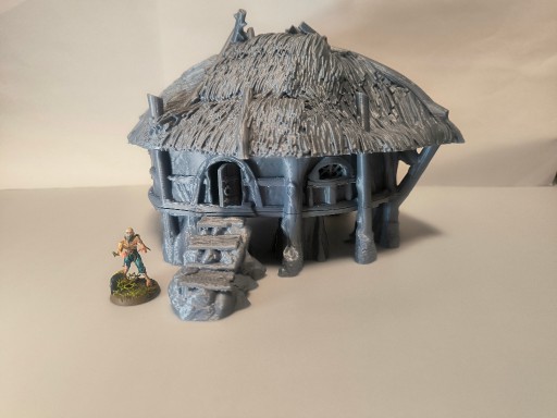 Zdjęcie oferty: Domek bagienny niziołków 4 (Halfling swamp house)1 makieta diorama D&D