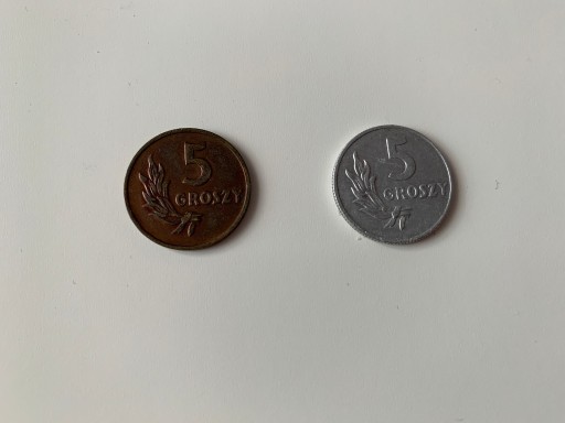 Zdjęcie oferty: Monety PRL 5 groszy MN i AL z 1949 roku.