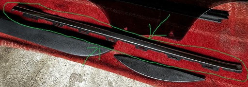 Zdjęcie oferty: Listwa szyby Peugeot 2008 I lift chrom lewy tył