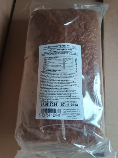 Zdjęcie oferty: Chleb trwały żytni pytlowy wojskowy Cena za  12 sztuk