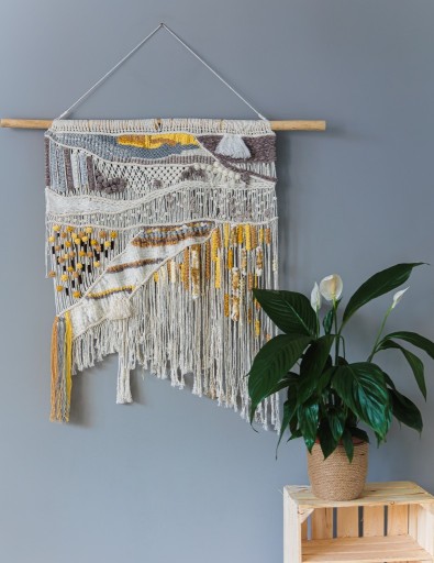 Zdjęcie oferty: Makrama 100 cm x 87 cm boho scandi loft