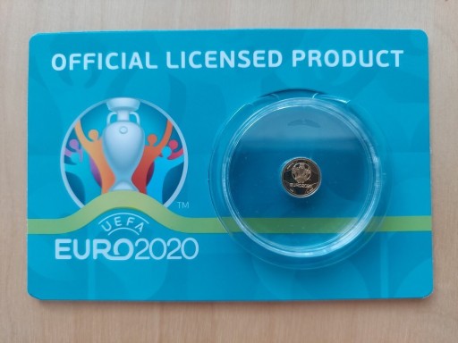 Zdjęcie oferty: Moneta UEFA Euro 2020 gold 1 Pound