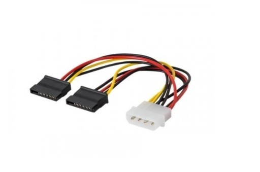 Zdjęcie oferty: Adapter Molex 4 pin M 2x SATA 15 pin F