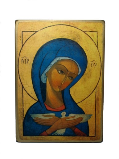 Zdjęcie oferty: Ikona Matka Boża Pneumatofora Duch Święty 25x18 cm