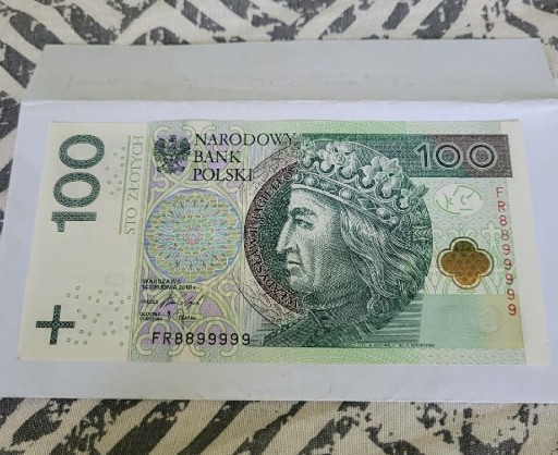 Zdjęcie oferty: Banknot 100 złotych NUMER.