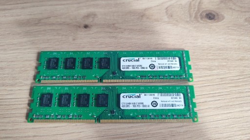 Zdjęcie oferty: Pamięć ram Crucial 2x4GB DDR3 1600Mhz CL11