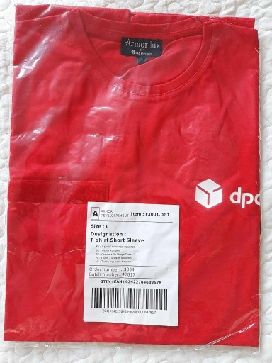 Zdjęcie oferty: Koszulka T-Shirt DPD Czerwona krótki rękawek