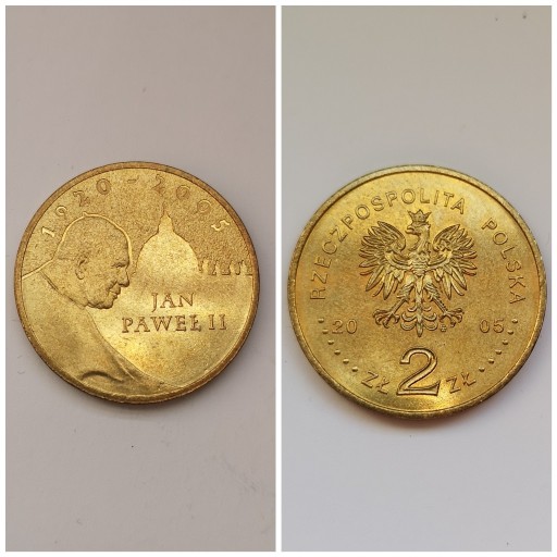 Zdjęcie oferty: 2 ZŁ, Papież Jan Paweł II, 2005