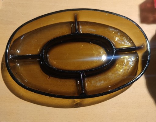 Zdjęcie oferty: Półmisek z przegródkami - arcoroc, brązowe szkło