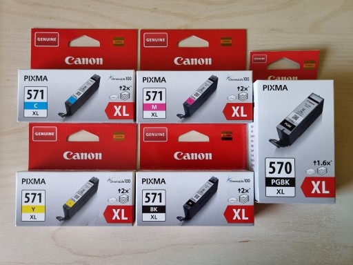 Zdjęcie oferty: Canon PIXMA CLI-571XL (CMYBK) + PGI-570XL (PGBK)