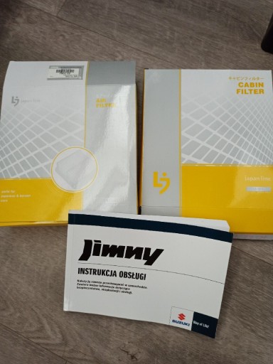 Zdjęcie oferty: Jimny Filtr kabinowy i powietrza + instrukcja