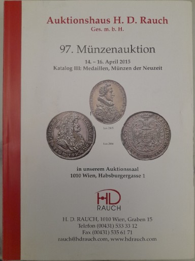 Zdjęcie oferty: 97. Münzenauktion April 2015 Katalog III