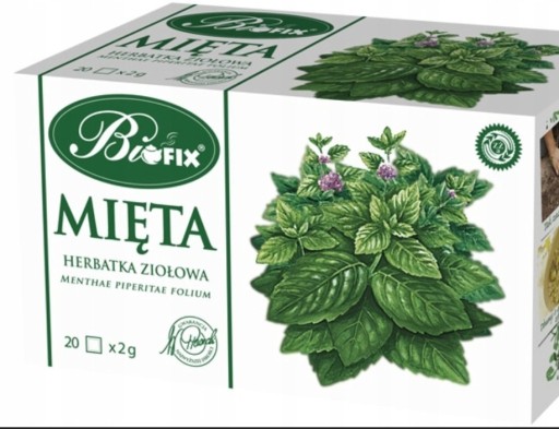 Zdjęcie oferty: Herbata ziołowa ekspresowa mięta Biofix 40g(20x2g)