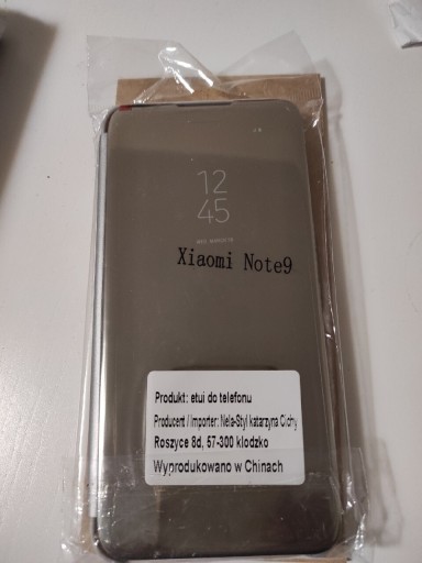Zdjęcie oferty: Etui srebrne do Xiaomi Note 9