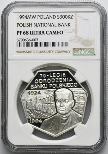 Zdjęcie oferty: 300000 złotych 1994 Odrodzenie Banku - NGC PF68