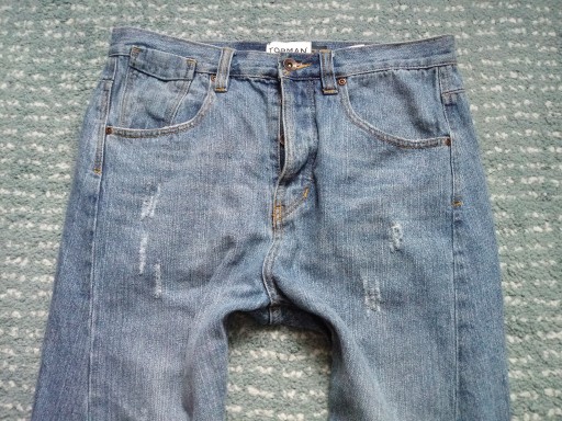 Zdjęcie oferty: Topman męskie spodenki jeansowe 3/4 rybaczki r. 32