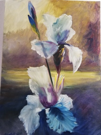 Zdjęcie oferty: ,,Irys,, 70x50cm obraz olejny Artur Sudak