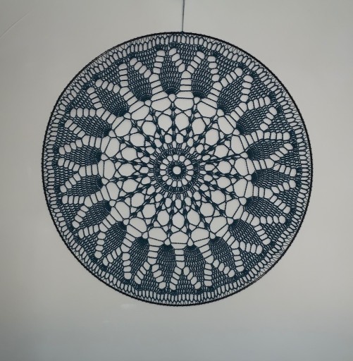 Zdjęcie oferty: Mandala ozdoba na ścianę rękodzieło szydełko 45cm