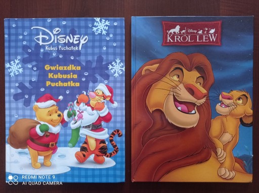 Zdjęcie oferty: DISNEY - KUBUŚ PUCHATEK, KRÓL LEW - 2 książeczki