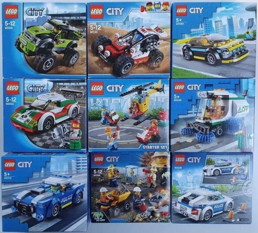 Zdjęcie oferty: LEGO City 9szt 60053 60145 60239 60312 +gratis