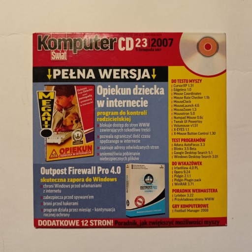 Zdjęcie oferty: Płyta Komputer CD 23/2007