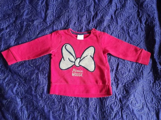 Zdjęcie oferty: Czerwona bluza dla dziewczynki Minnie, rozmiar 80